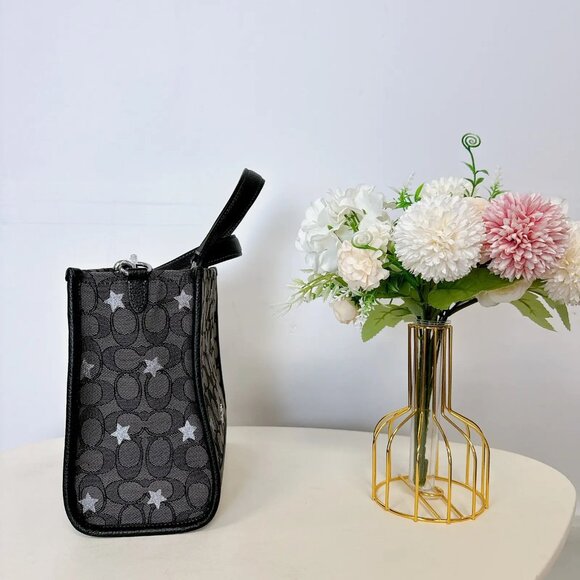 Coach NEW! Star Print Signature Jacquard Dempsey Tote w/Tags! - Picture 12 of 16